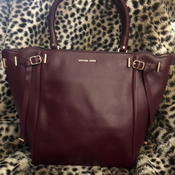 Michael Kors Handbags - Michael Kors Amelia Oxblood Tote, NWT